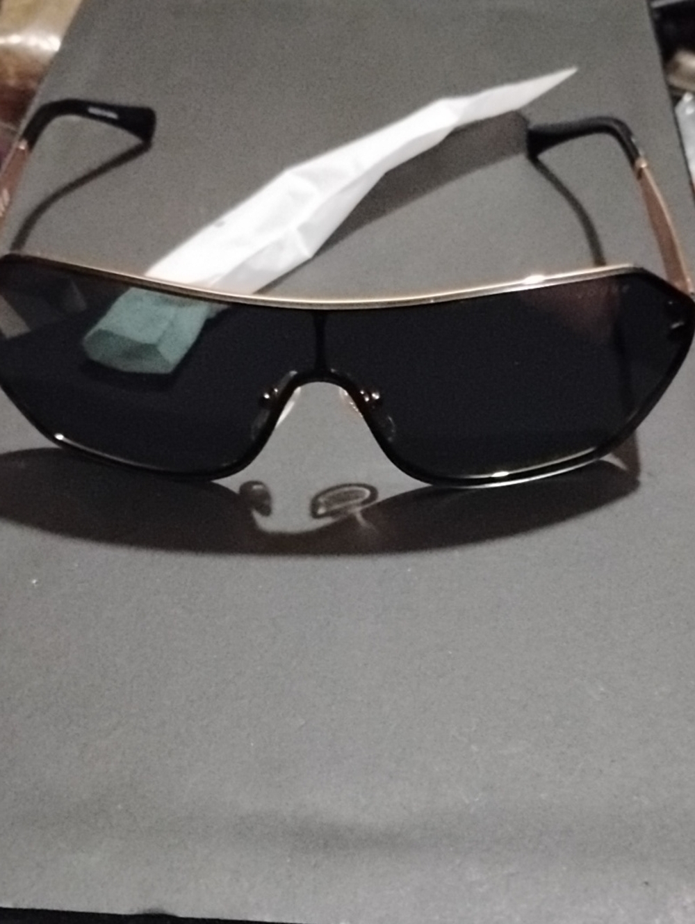 Vogue 4302 Men's Black Aviator-Style Swim Sunglasses